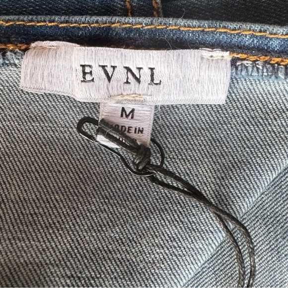 Denim Set High Waist Maxi Skirt Side Slit and cropped top Size M - Picture 13 of 13